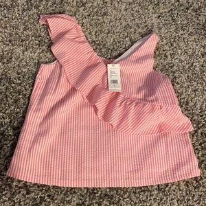 Vineyard vines - Seersucker ruffle shoulder top